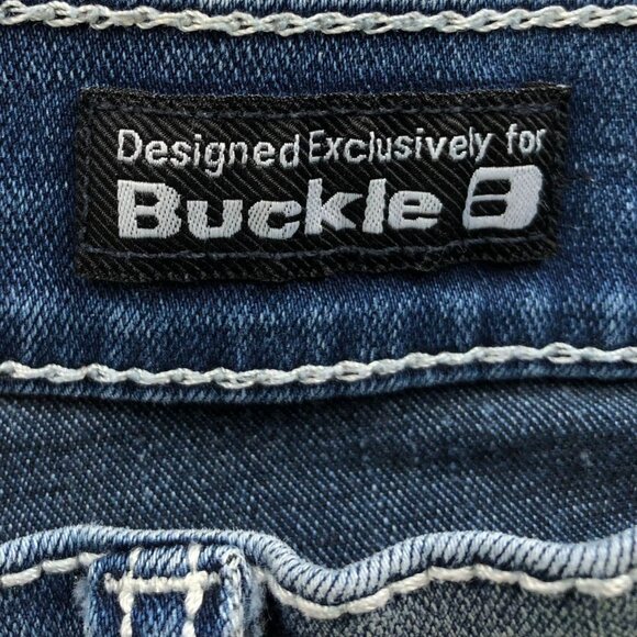 Salvage Supply Co Buckle Mens Jeans Size 40s Mayhem Straight Casual Blue Denim - Picture 8 of 16